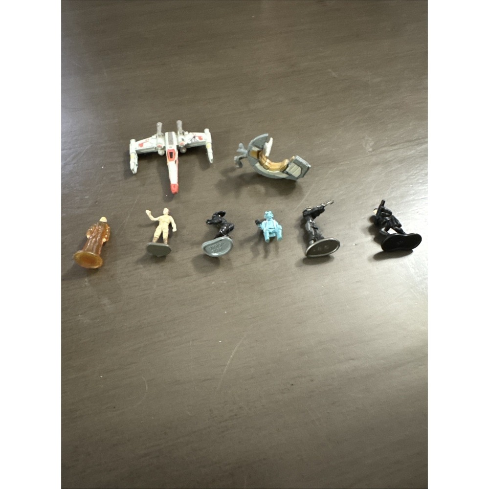6‎ MICRO MACHINE FIGURE Lot And Swing  90's Galoob Greedo Luke  Obi Wan